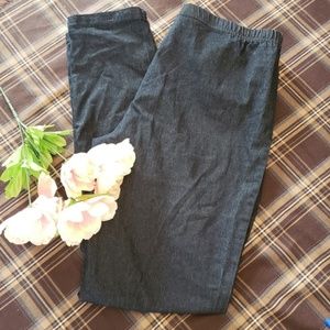 HARMONY & VINE DENIM LEGGINGS L